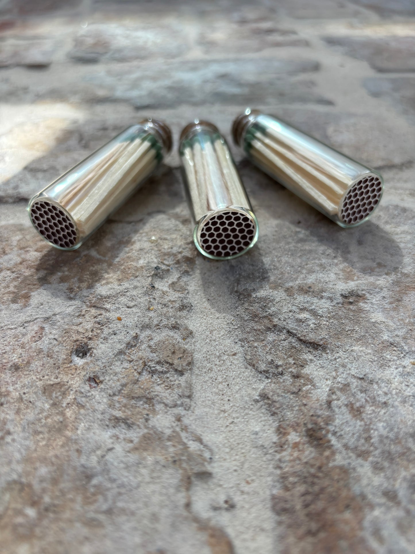 Matches in Corked Glass Vial